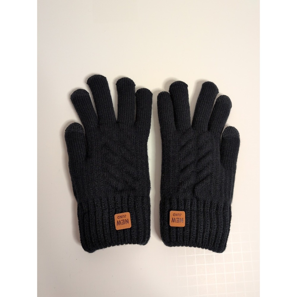 Winter Gloves Warm Double Thickened , Touchscreen For Unisex Navy‎ Blue Size M